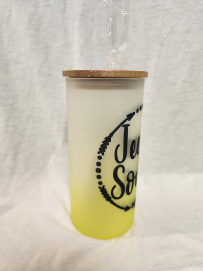 Custom 16oz Jeepsy Soul Frosted Glass Tumblers - Image #2