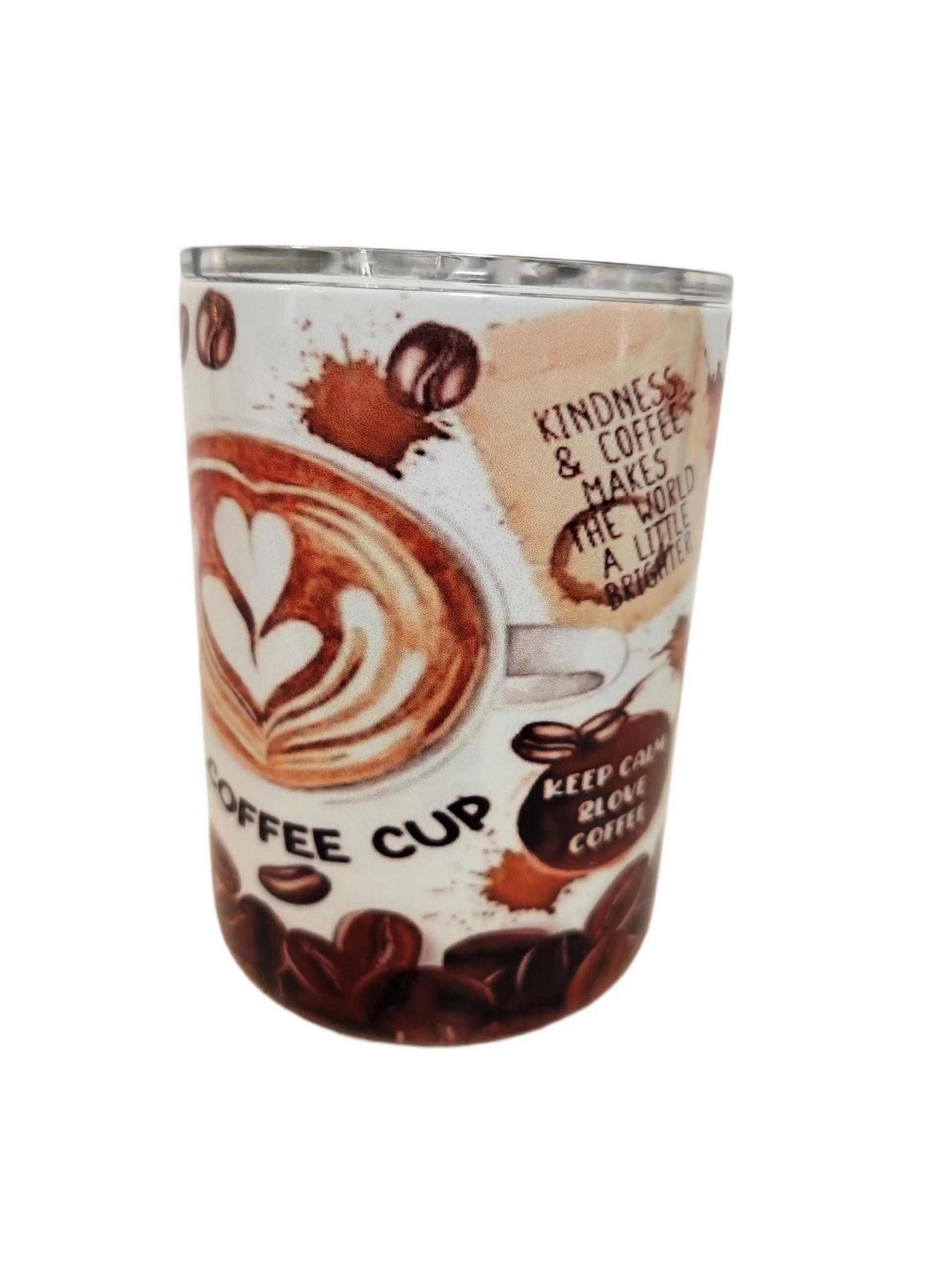 Today, I will drink coffee and smile 10oz coffee tumblers - Image #3
