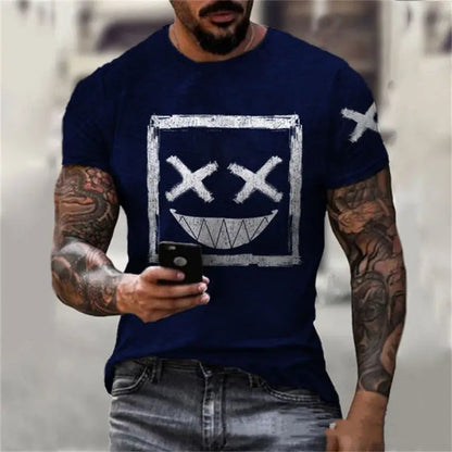 European And American Men's Double XT Shirt Summer Domineering Loose Casual Shirt - Image #6
