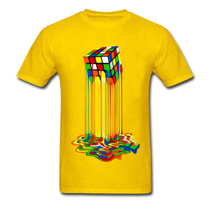 Good Quality Cube T-Shirts Rainbow Abstraction Cube Sheldon Cooper T Shirt