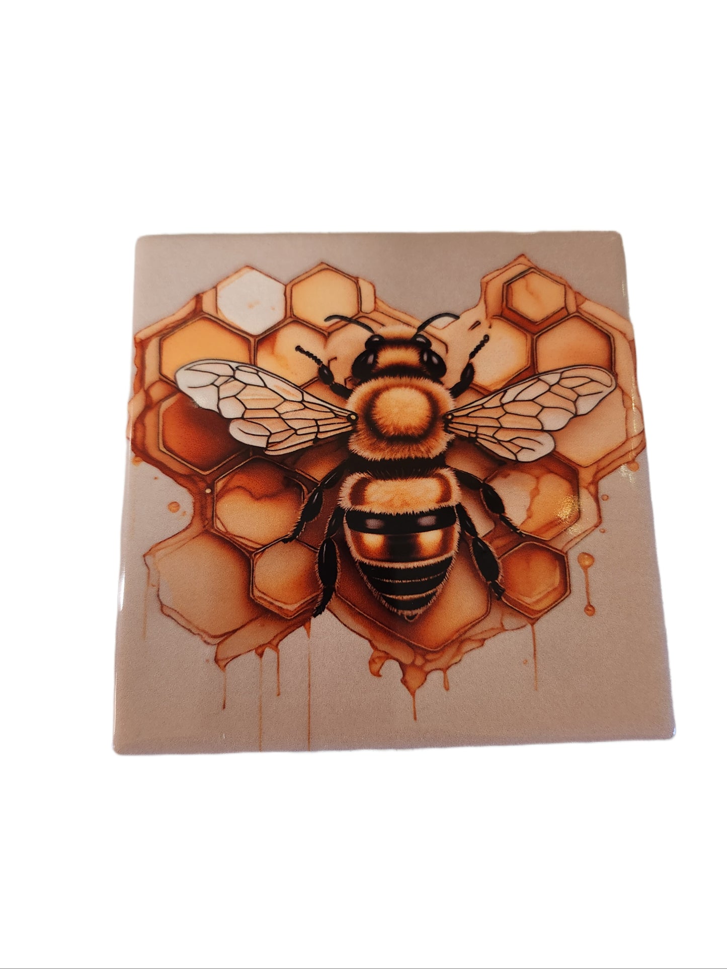 2 style Bumble Bee 4 in Table Coasters - ALittleDisAnDat.com