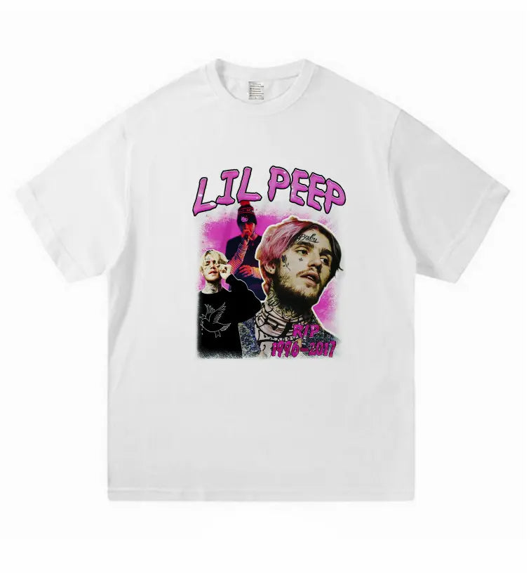 Lil Peep Hip hop Rap Shirt Lil PIP Hip hop Rap Shirt Lil PIP Hip hop Rap Shirt - Image #7