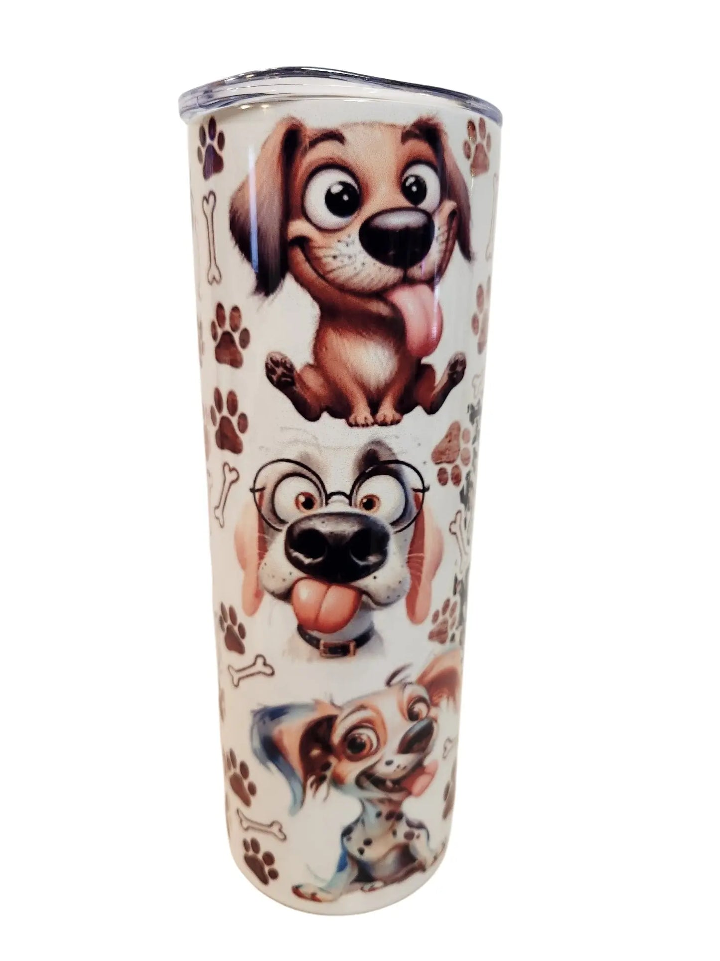 Life is better with dogs 20oz Tumblers - Image #3