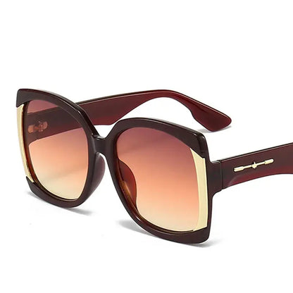 Luxury Brand Square Sunglasses For Women Retro Vintage Oversized Gradient Sun Glasses - Image #4