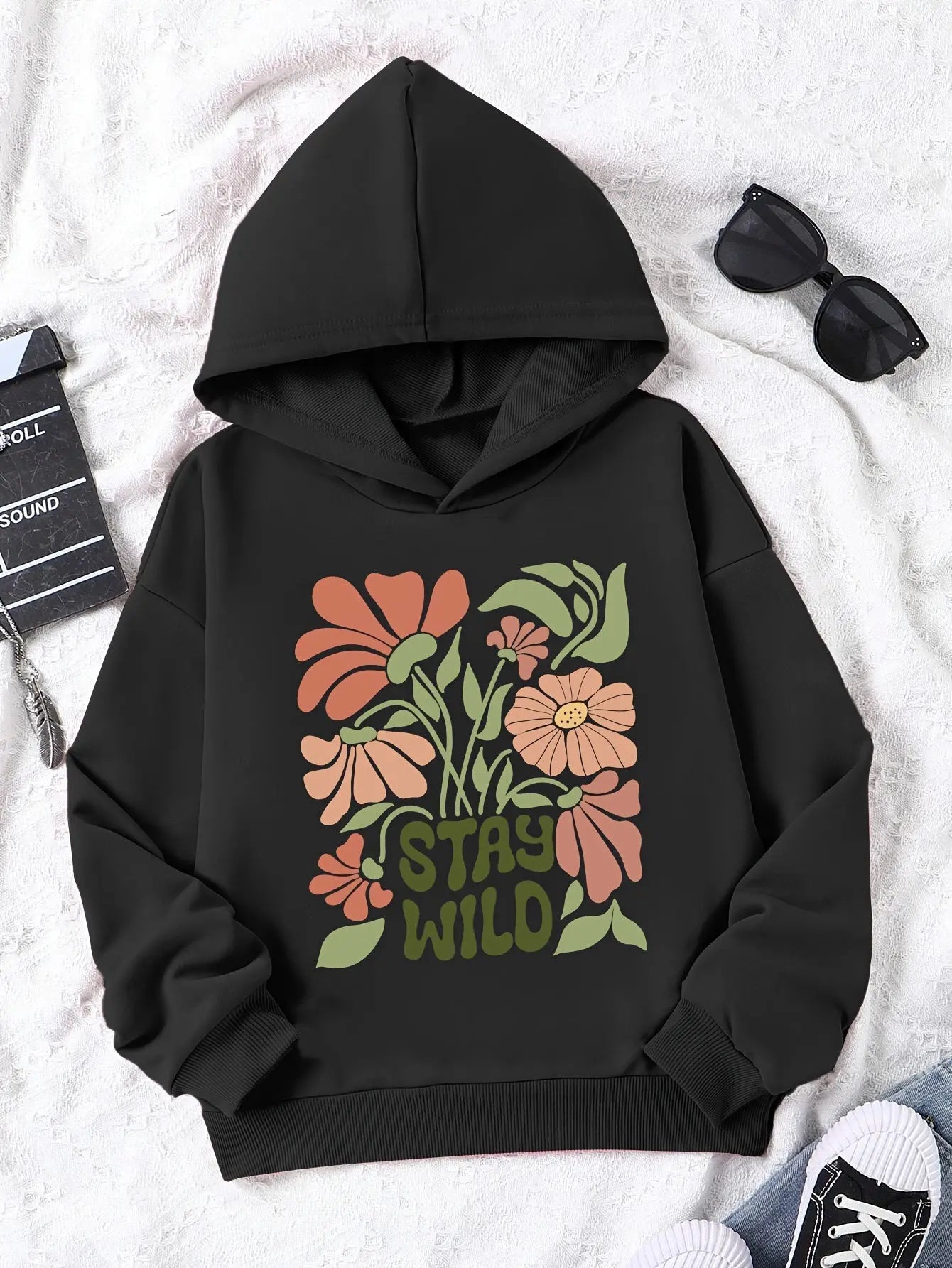 https://alittledisandat.com › products › girls-cozy-stay-wild-floral-hoodie-with-hood1726057732936 image0