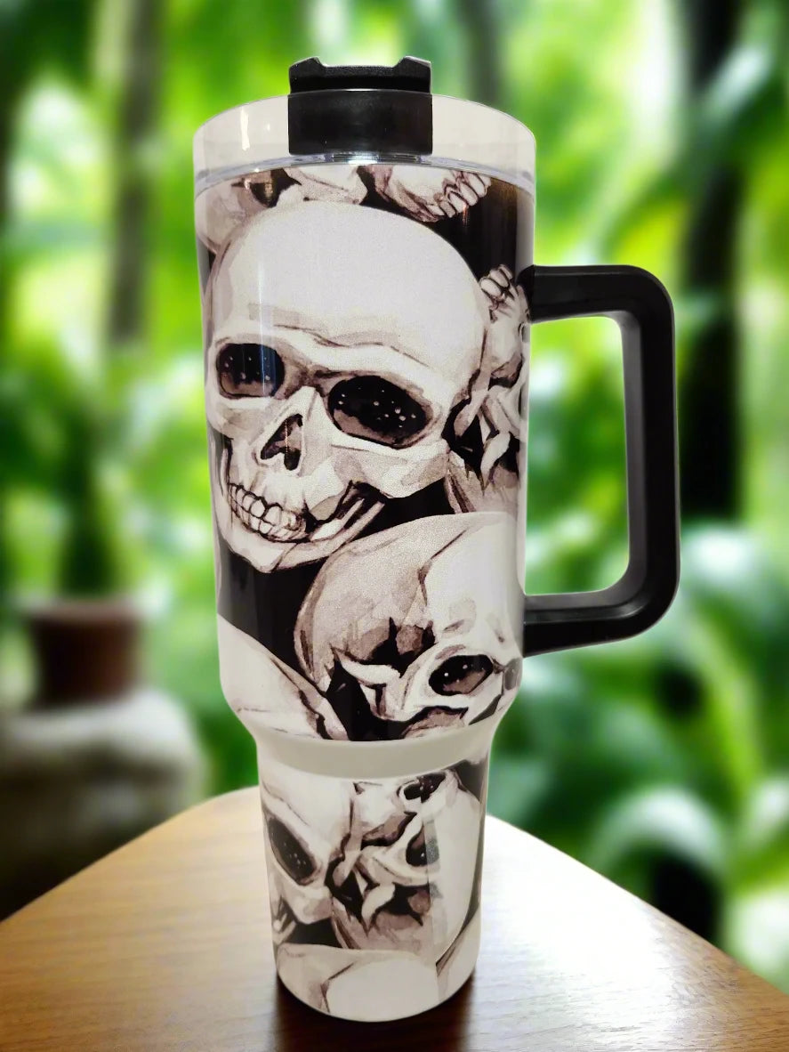 Skull design 40oz Double Insulated Tumblers - Image #2