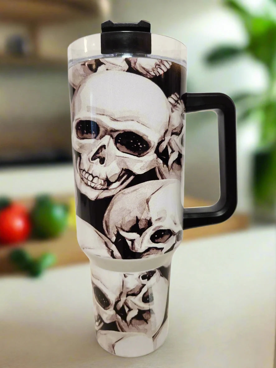 Skull design 40oz Double Insulated Tumblers - Image #3