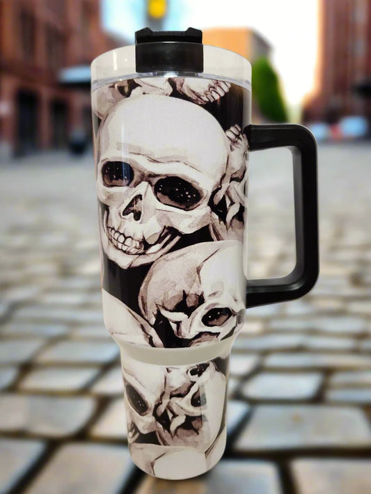 Skull design 40oz Double Insulated Tumblers - Image #1