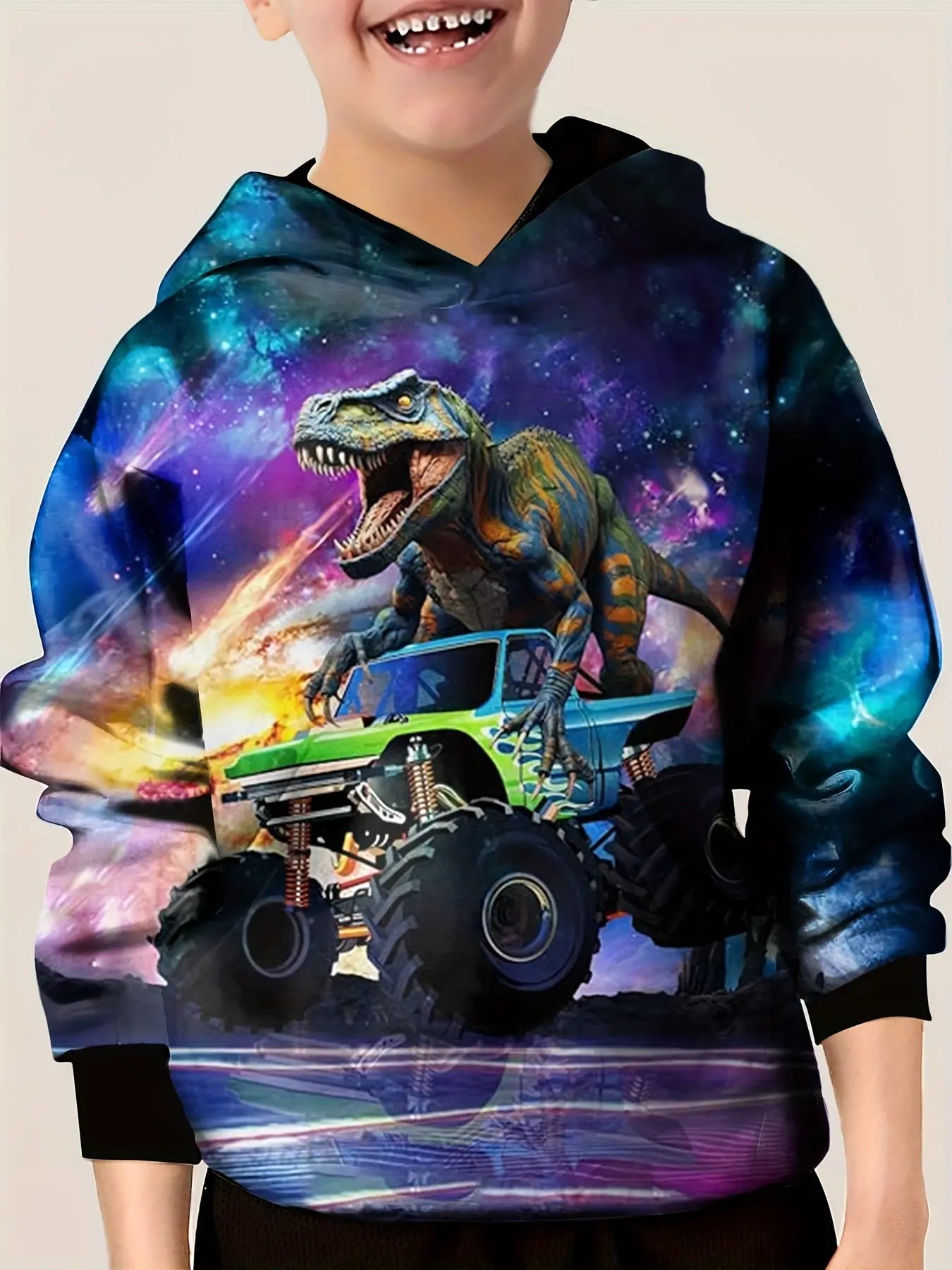 https://alittledisandat.com › products › 3d-dino-truck-starry-sky-hooded-sweatshirt-for-kids1725994660158 image0