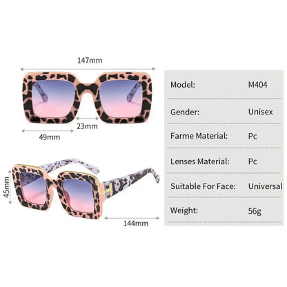 Fashion Brand Square Sunglasses Women Oversized Trendy Colorful Sunglasses Female Gradient Eyewear Popular Oculos UV400 - Image #5