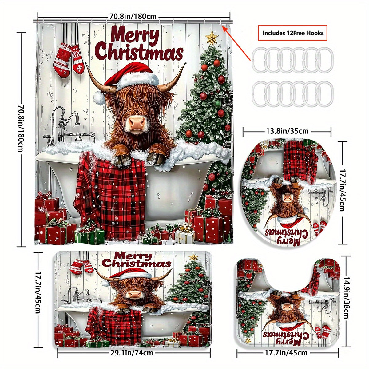 https://alittledisandat.com › products › festive-4pc-shower-curtain-mat-set-waterproof-holiday-decor1730107469896 variants9