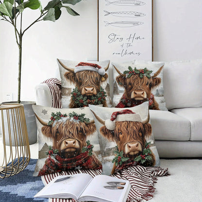 https://alittledisandat.com › products › festive-highland-cow-christmas-pillow-covers-4pack-18x181730107299696 image5