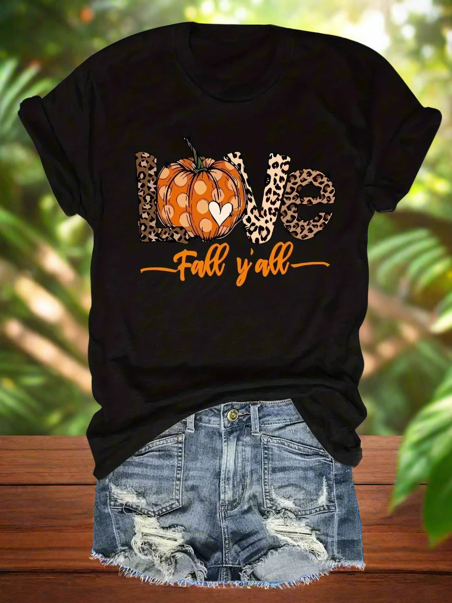 https://alittledisandat.com › products › plus-size-pumpkin-print-short-sleeve-tshirt1725641622393 image3