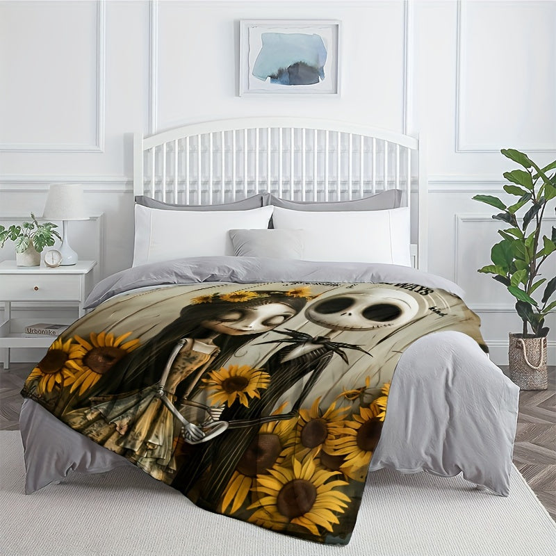 https://alittledisandat.com › products › nightmare-before-christmas-flannel-throw-jack-sunflower-design1724101233296 image4