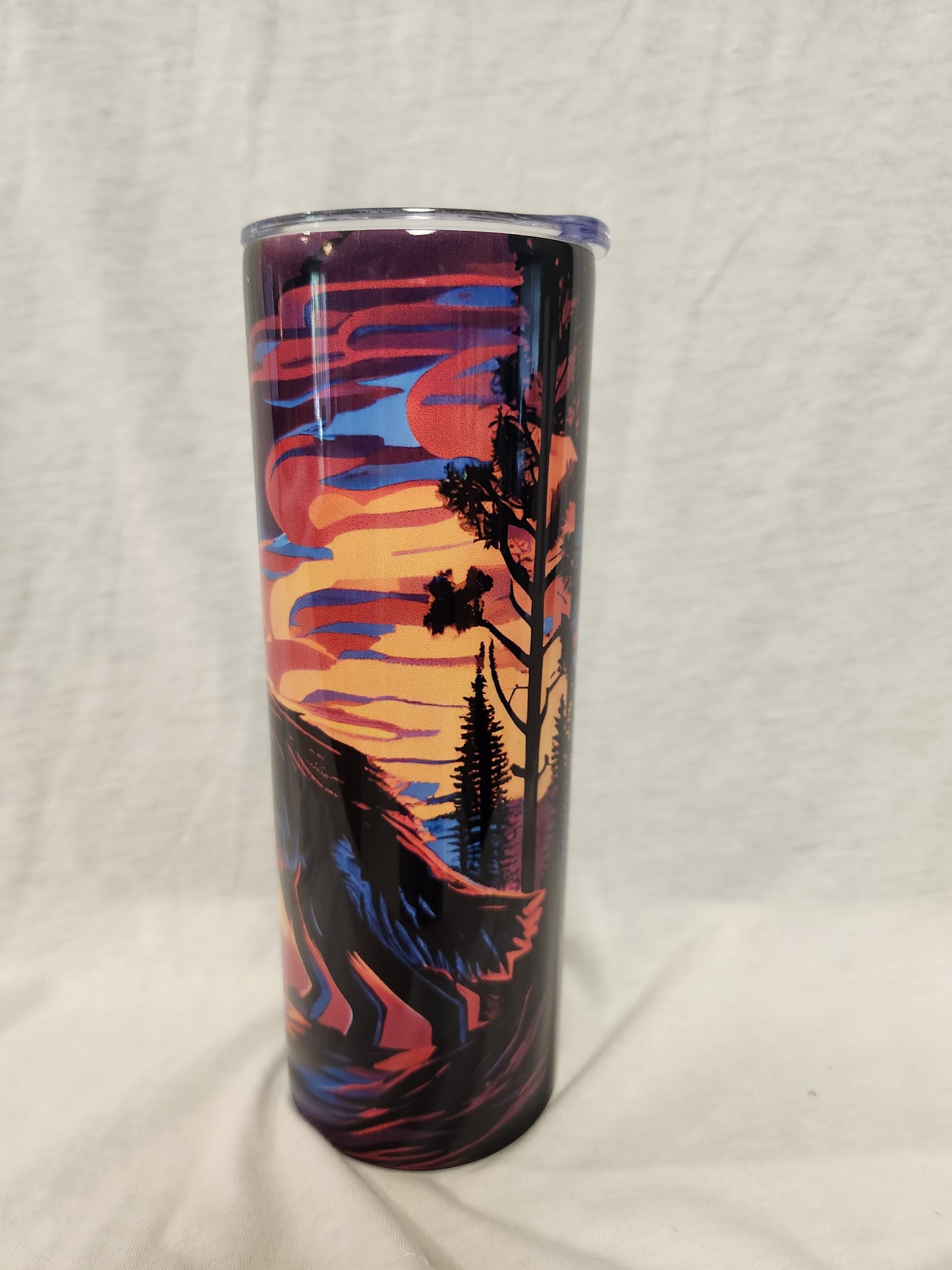 Wolf and moon 20oz Tumbler