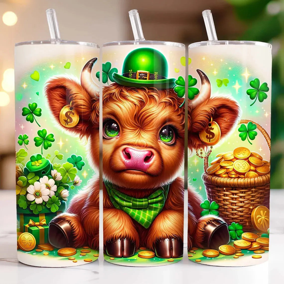 Saint Patrick Baby Heifers 20oz Tumblers - Image #2