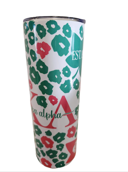 AKA Sority style 2 20oz Tumblers - Image #7