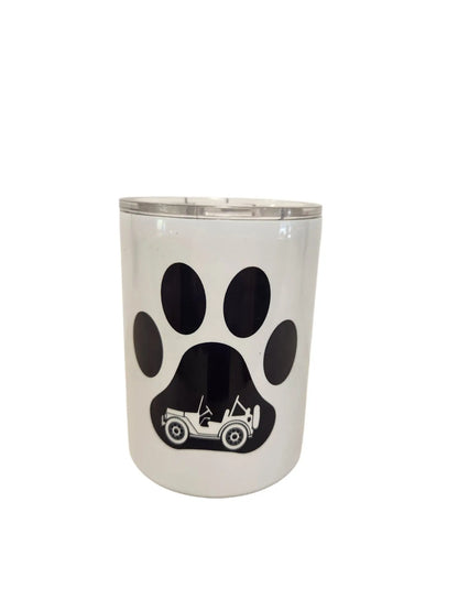 All I need is my jeep and dog, 10oz double-walled Insulated Coffe Tumblers - Image #3