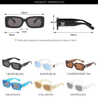 Brand Designer Sunglasses Women High Quality Retro Sun glasses  Women Square Glasses Women Men's Luxury UV400 - Image #5