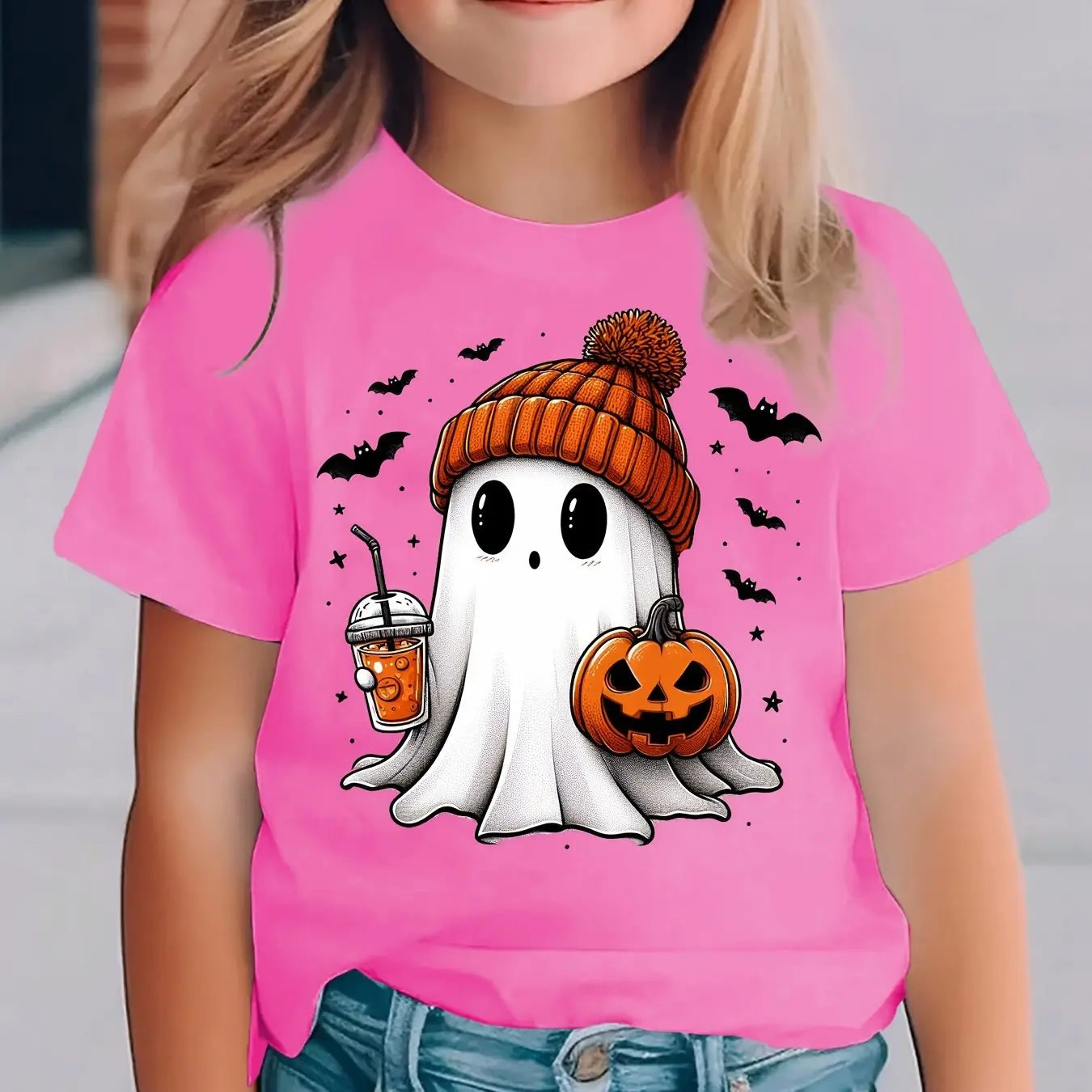 https://alittledisandat.com › products › trendy-girls-halloween-graphic-tee-ghosts-pumpkins-bats1726409691270 variants10