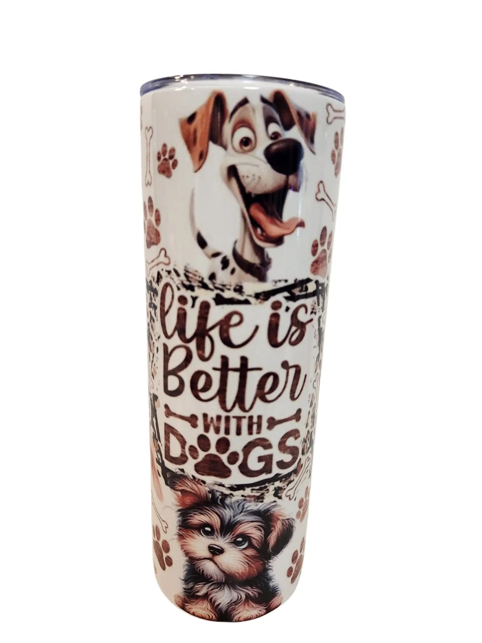 Life is better with dogs 20oz Tumblers - Image #1