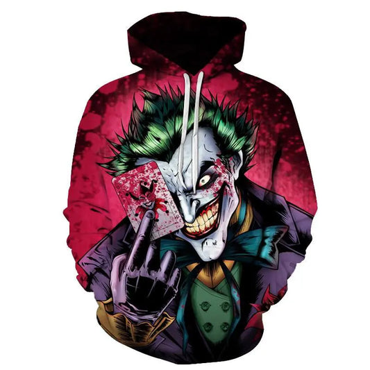 Joker Poker 3D Printed Hoodies Sweatshirts Streetwear for Men - Image #1
