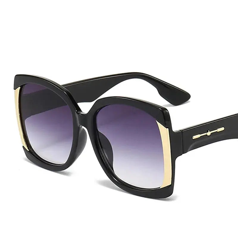 Luxury Brand Square Sunglasses For Women Retro Vintage Oversized Gradient Sun Glasses - Image #3