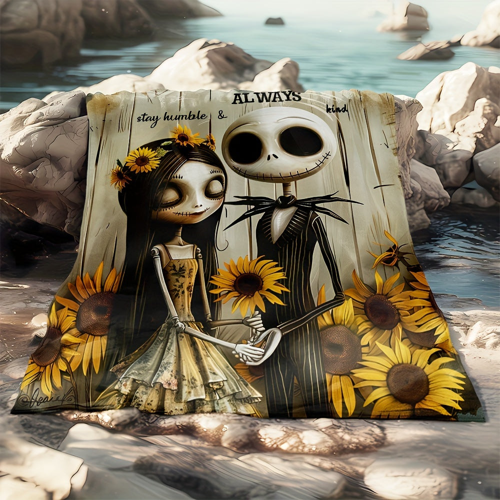 https://alittledisandat.com › products › nightmare-before-christmas-flannel-throw-jack-sunflower-design1724101233296 image7