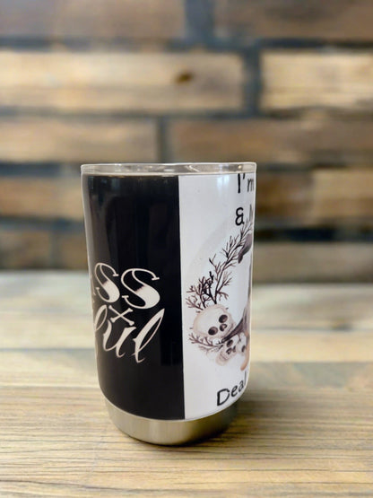 10oz I'm short & mouthy coffee tumblers - Alittledisandat.com