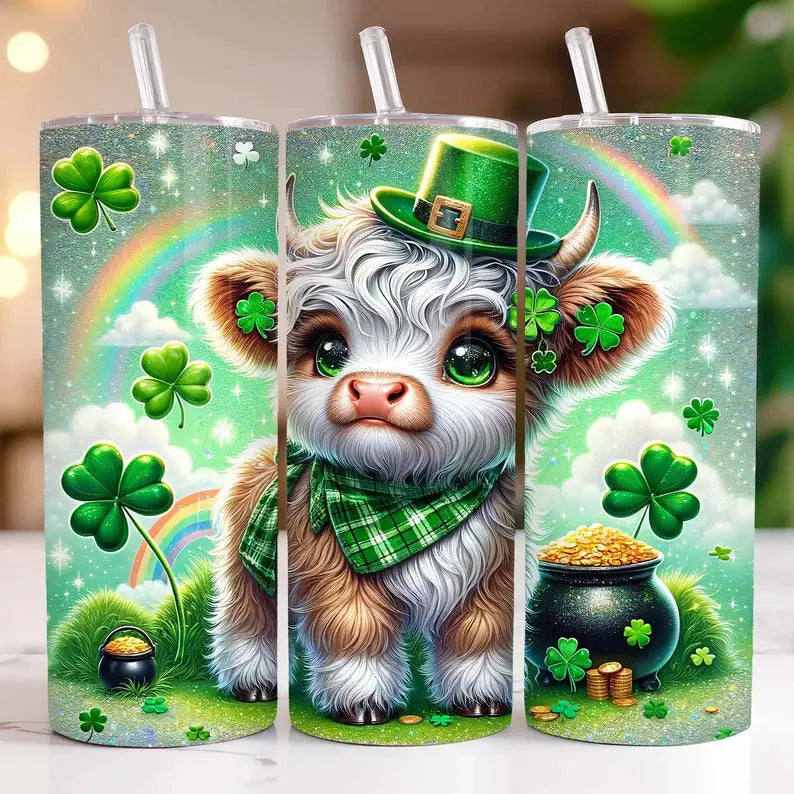 Saint Patrick Baby Heifers 20oz Tumblers - Image #4