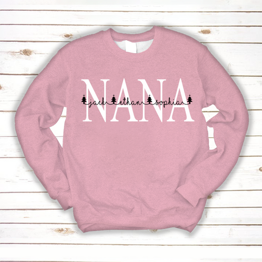 Nana W/ grand kids names Sweaters