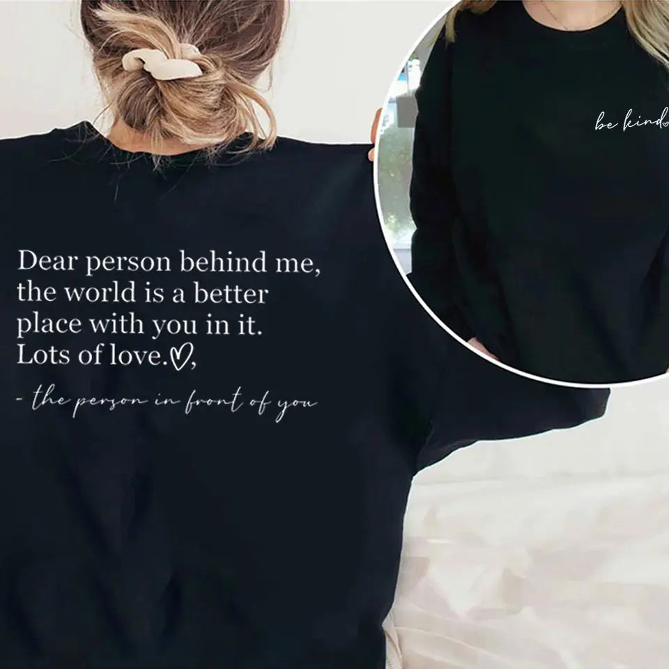 Be Kind  Women's Blessing Inspirational Sweatshirt - Image #5