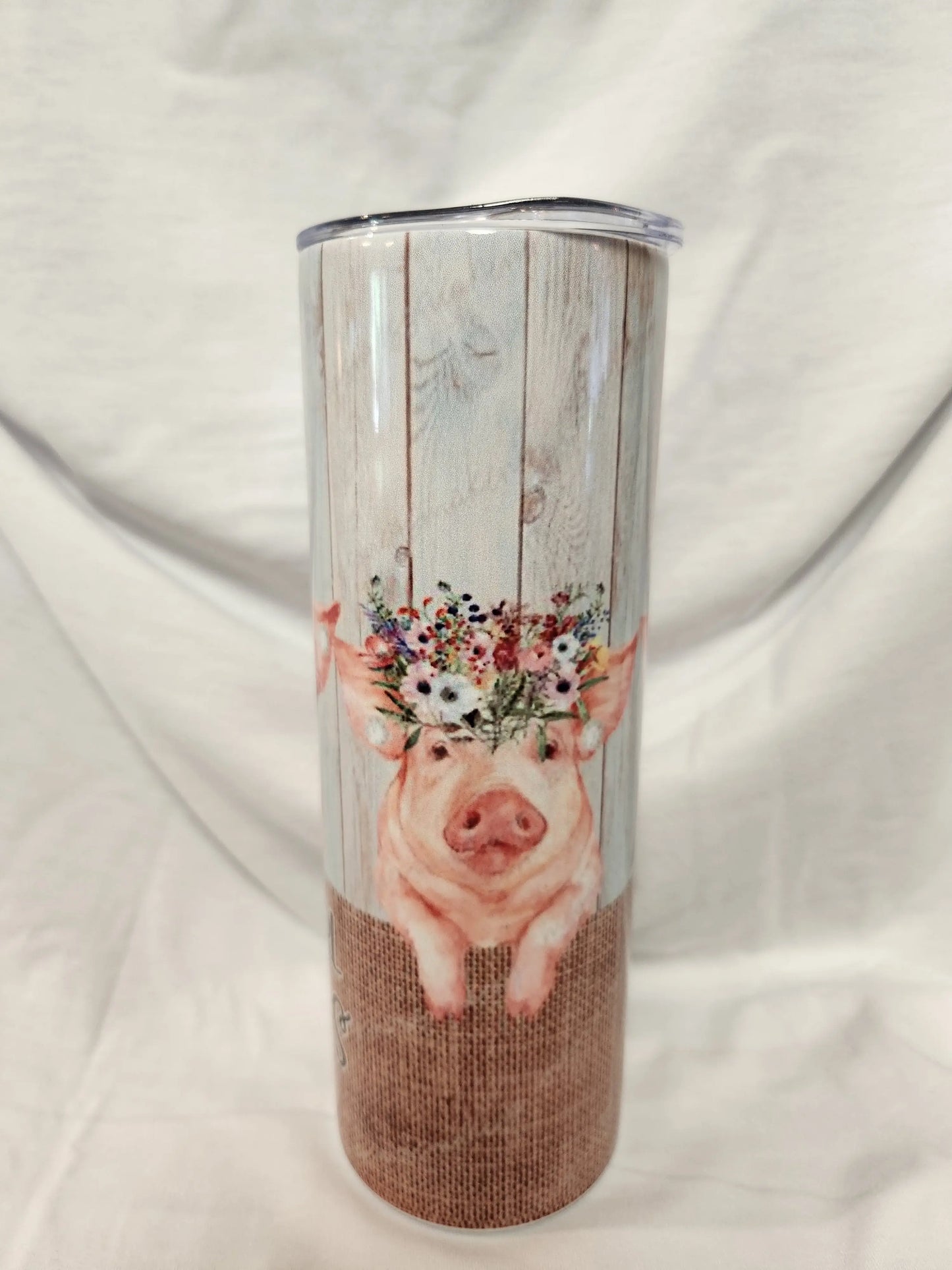 Custom 20oz Just a girl loves pigs Tumbler - Image #3