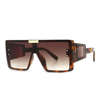 Large frame sunglasses with widened legs and patch sunglasses - Image #12