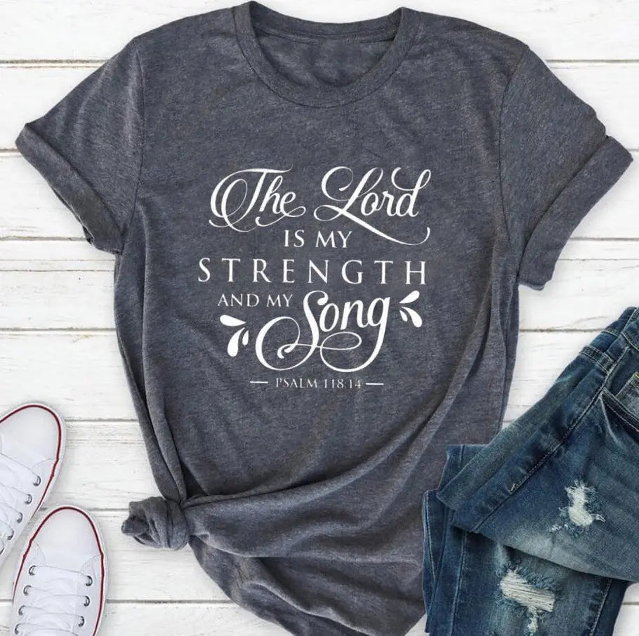 T-Shirt Women Fashion Retro Funny Jesus T-Shirt Faith Slogan Art Top - Image #7