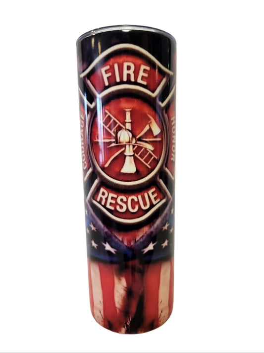 Fire Rescue 20oz Tumblers - Image #1