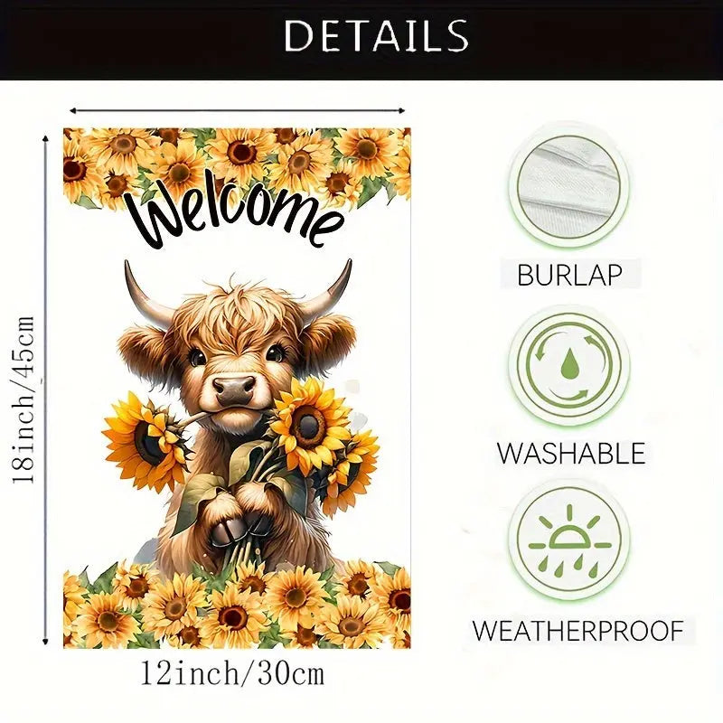 https://alittledisandat.com › products › 1pc-highland-cow-sunflower-garden-flag-farmhouse-decorations-vertical-burlap-flag-summer-fall-yard-outdoor-decor-lawn-flag-double-sided-waterproof-flag-12-18inch1716835087262 image3