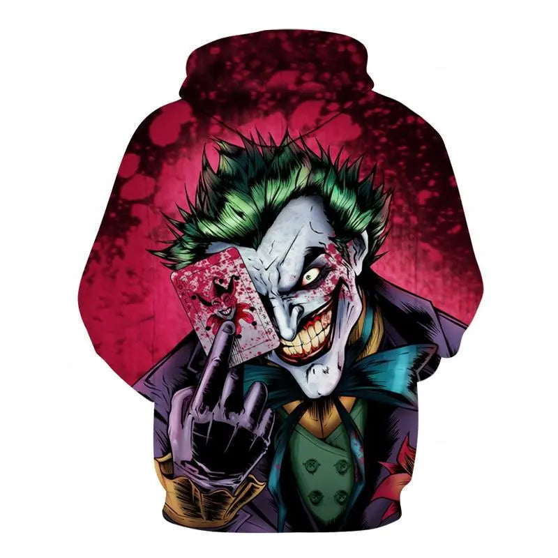 Joker Poker 3D Printed Hoodies Sweatshirts Streetwear for Men - Image #2