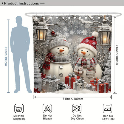 https://alittledisandat.com › products › festive-snowman-santa-christmas-shower-curtain-set1729785396101 variants10