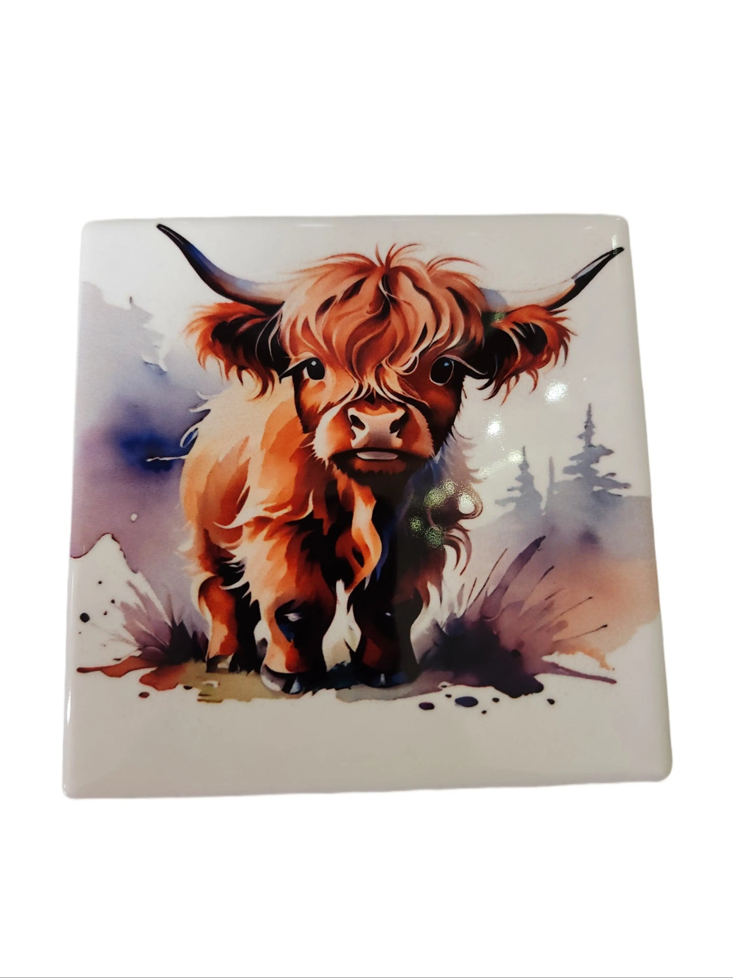 Set of 4 Cute Heifer 4 inch Table Coasters - ALittleDisAnDat.com