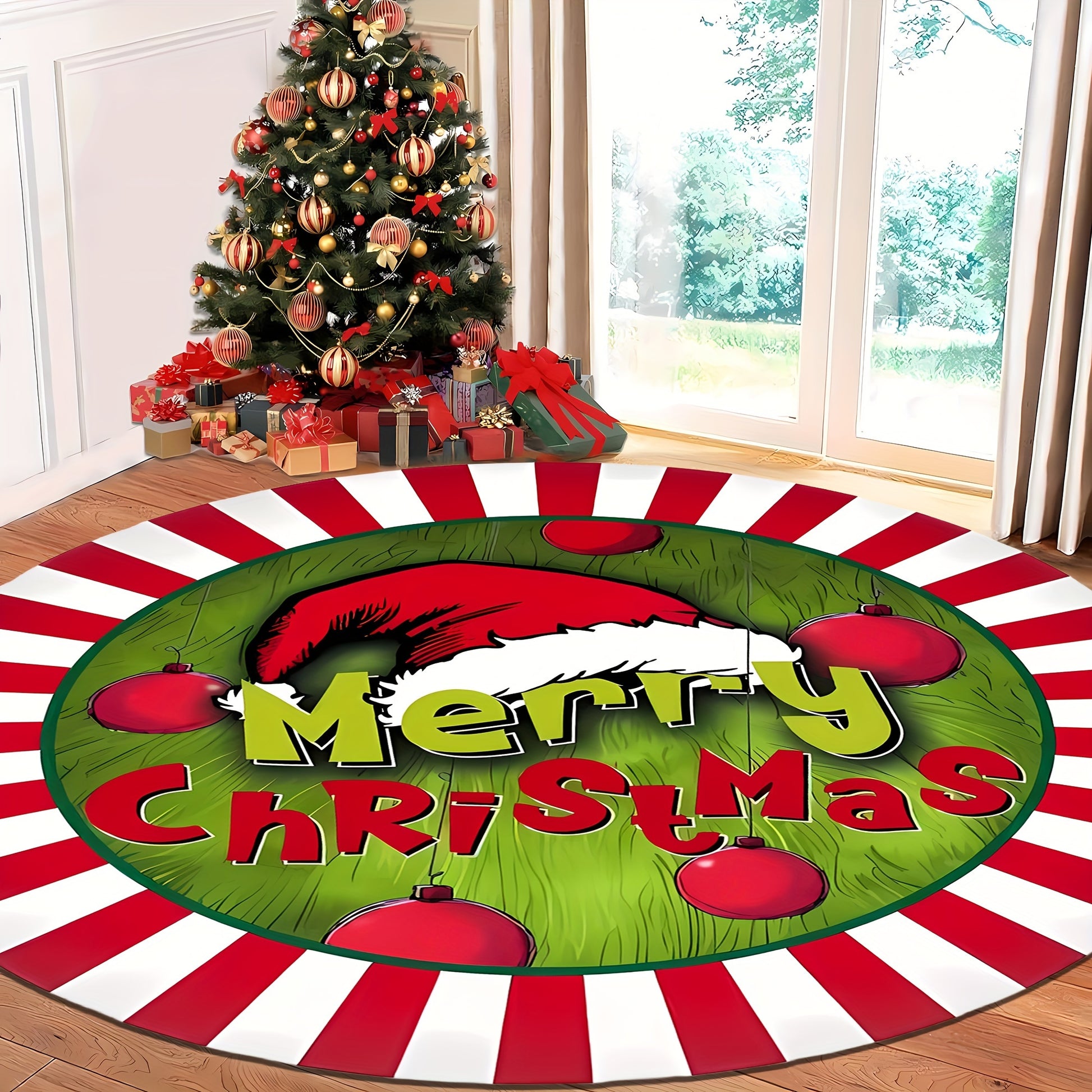 https://alittledisandat.com › products › santa-hat-christmas-area-rug-durable-festive-and-washable1728733511092 image5