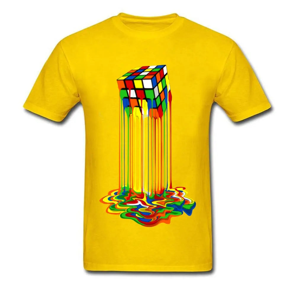 Good Quality Cube T-Shirts Rainbow Abstraction Cube Sheldon Cooper T Shirt A Little Dis An Dat