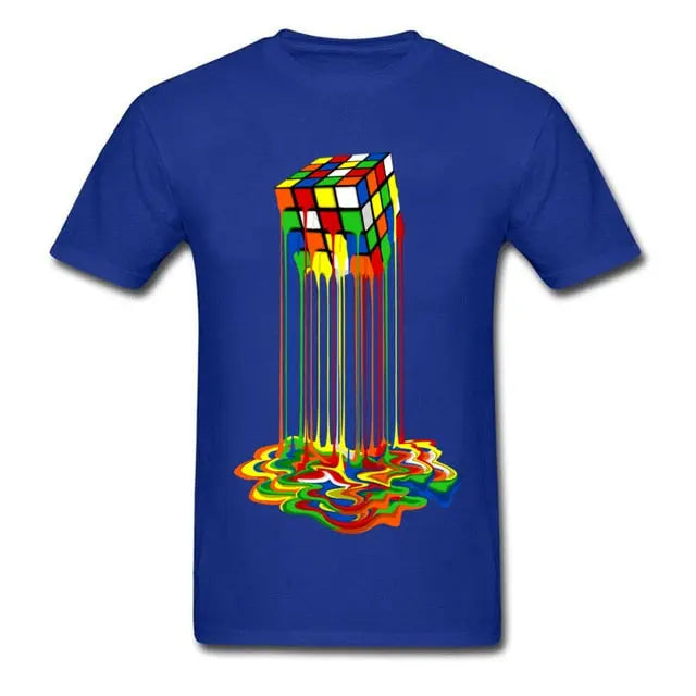 Good Quality Cube T-Shirts Rainbow Abstraction Cube Sheldon Cooper T Shirt A Little Dis An Dat