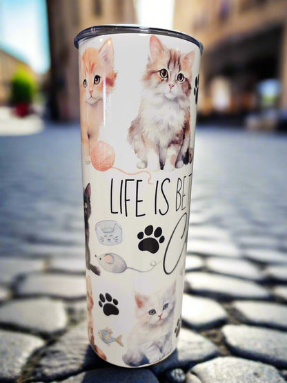 https://alittledisandat.com › products › life-is-better-with-cats-20oz-double-insulated-tumblers image 1