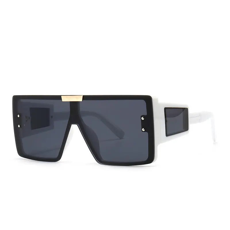 Large frame sunglasses with widened legs and patch sunglasses - Image #7