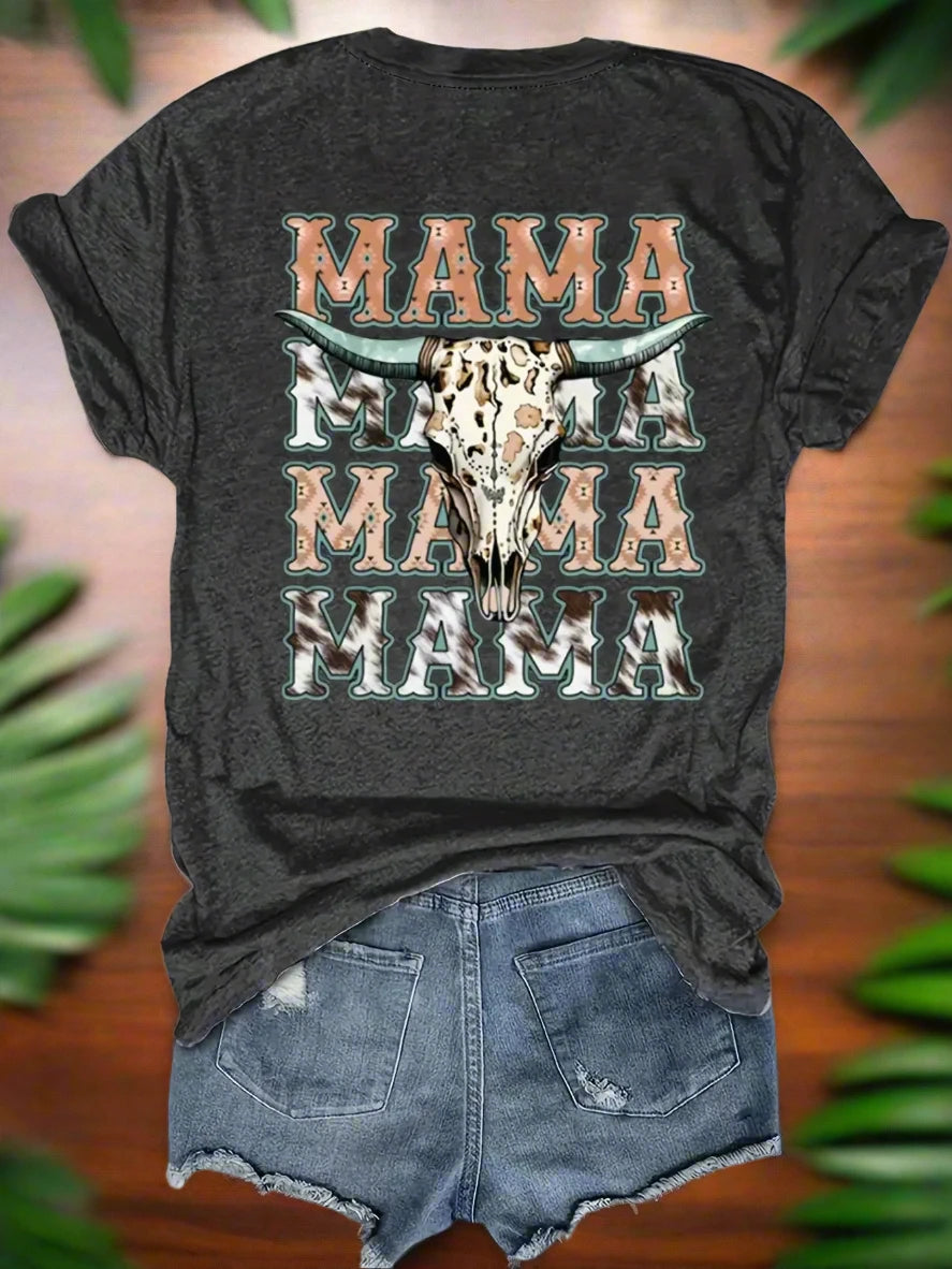 https://alittledisandat.com › products › mama-print-crew-neck-womens-polyester-tshirt-breathable-soft-casual-top1725643668888 image2