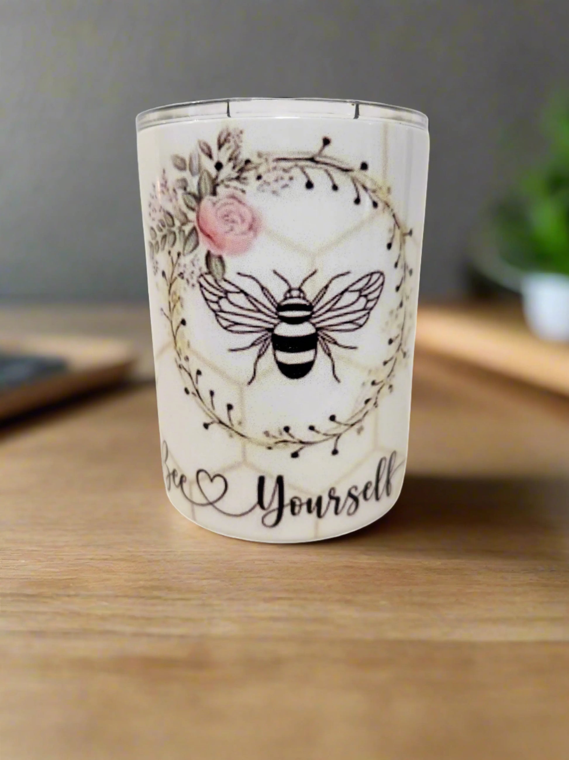 Bee Yourself 10oz coffee tumbler