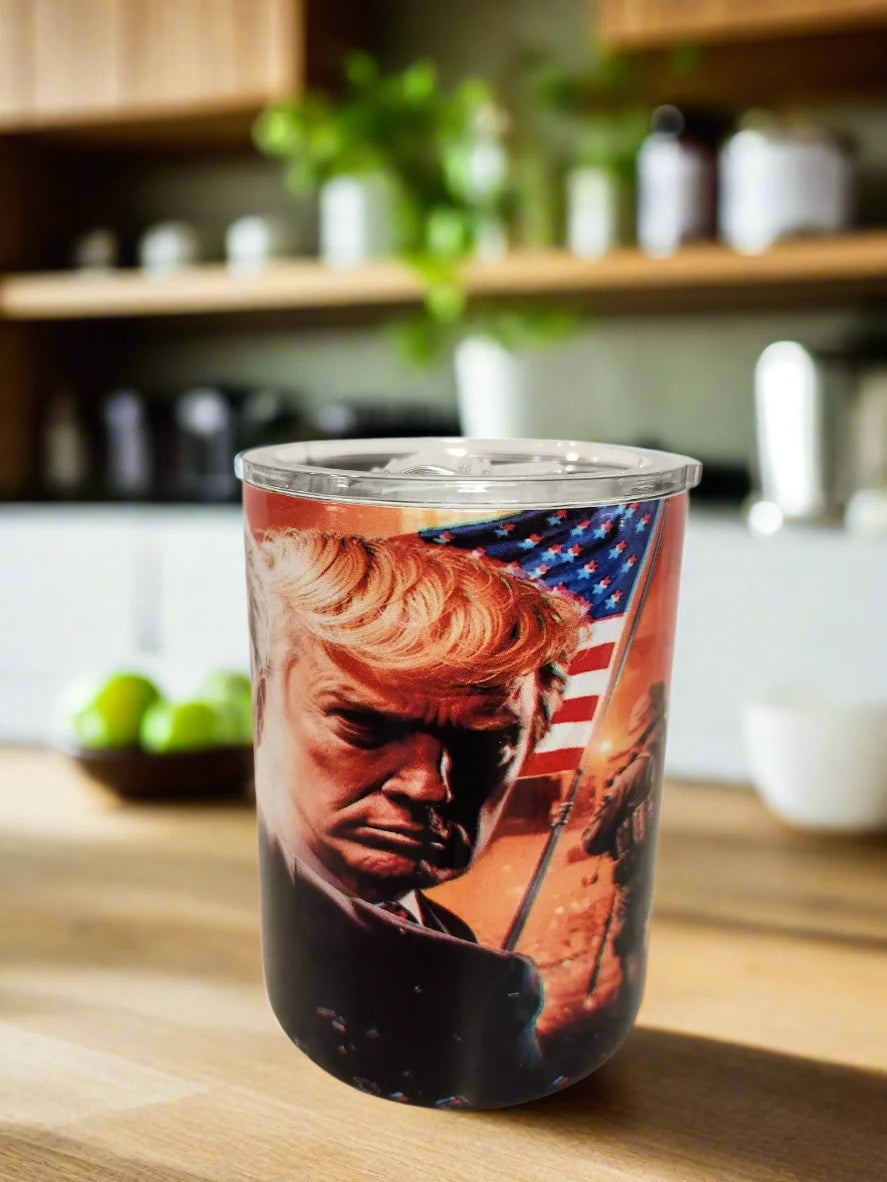 10oz American Patriot tribute double-walled insulated coffee Tumblers - Image #5