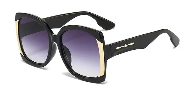 Luxury Brand Square Sunglasses For Women Retro Vintage Oversized Gradient Sun Glasses - Image #9