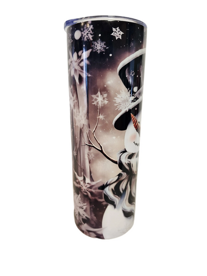 Custom 20oz Holliday Snowman Tumblers - Image #2